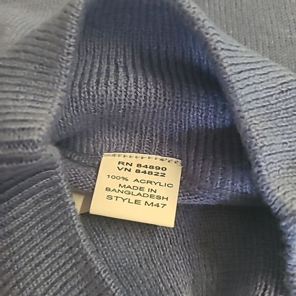 Turtleneck  Blue Dickie #1 - Picture 3 of 4